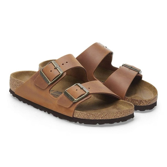 Birkenstock Other - New Birkenstock Arizona Oiled Leather Sandals Sz 41 Cognac Models 102827 NIB